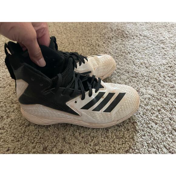 Adidas kids 4 baseball cleats - Picture 1 of 4